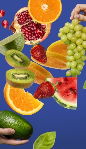 creative-composition-with-fruits-texture-vibrant-colors